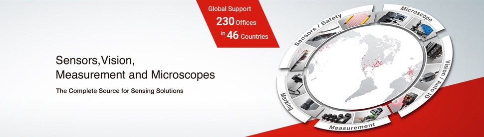 Sensors, Vision, Measurement and Microscopes. The Complete Source for Sensing Solutions. Global Support 230 offices in 46 Countries.